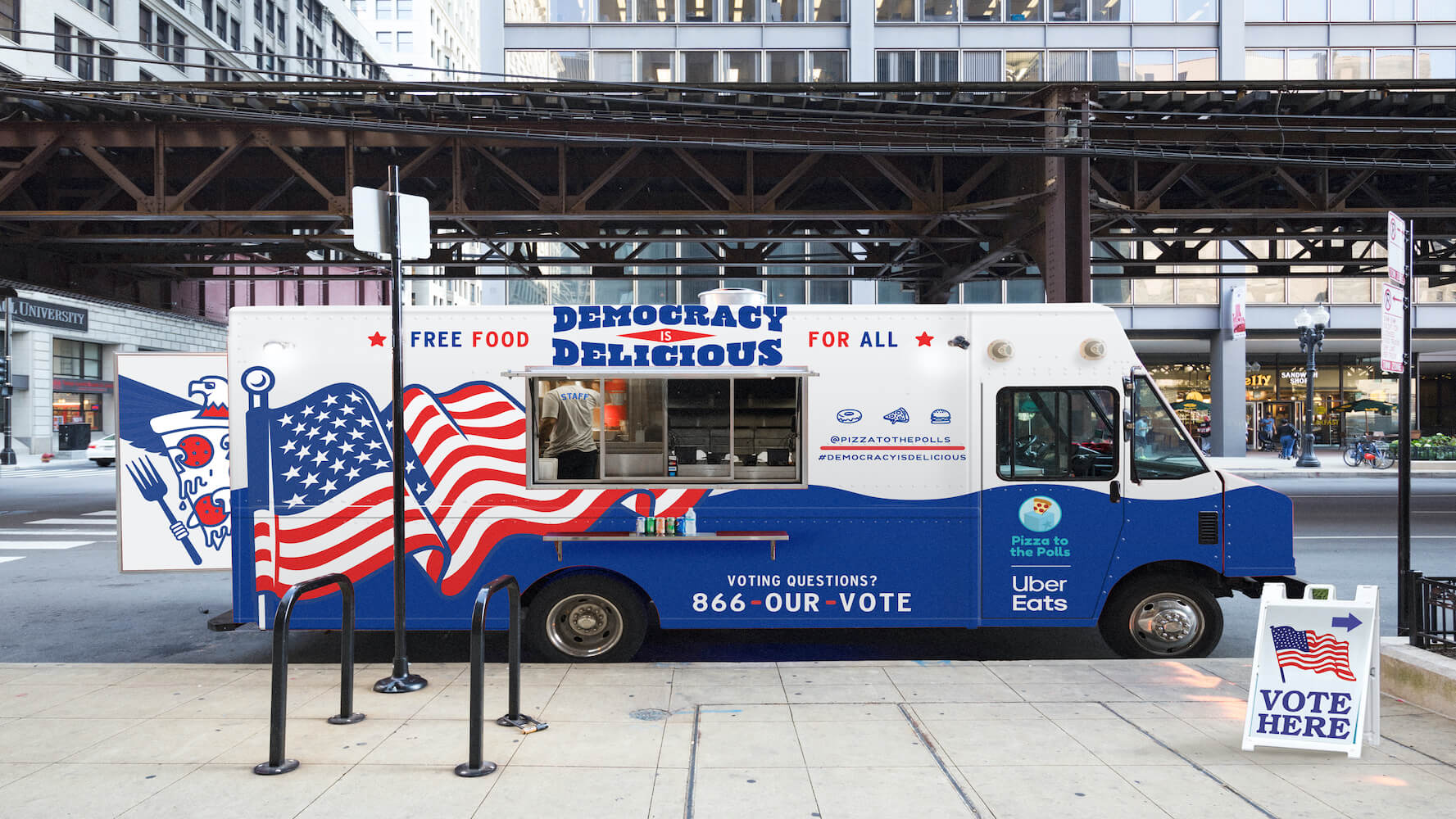 Democracy is Delicious food truck